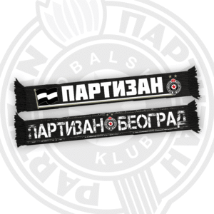 CYRILLIC SILK SCARF “PARTIZAN BELGRADE”