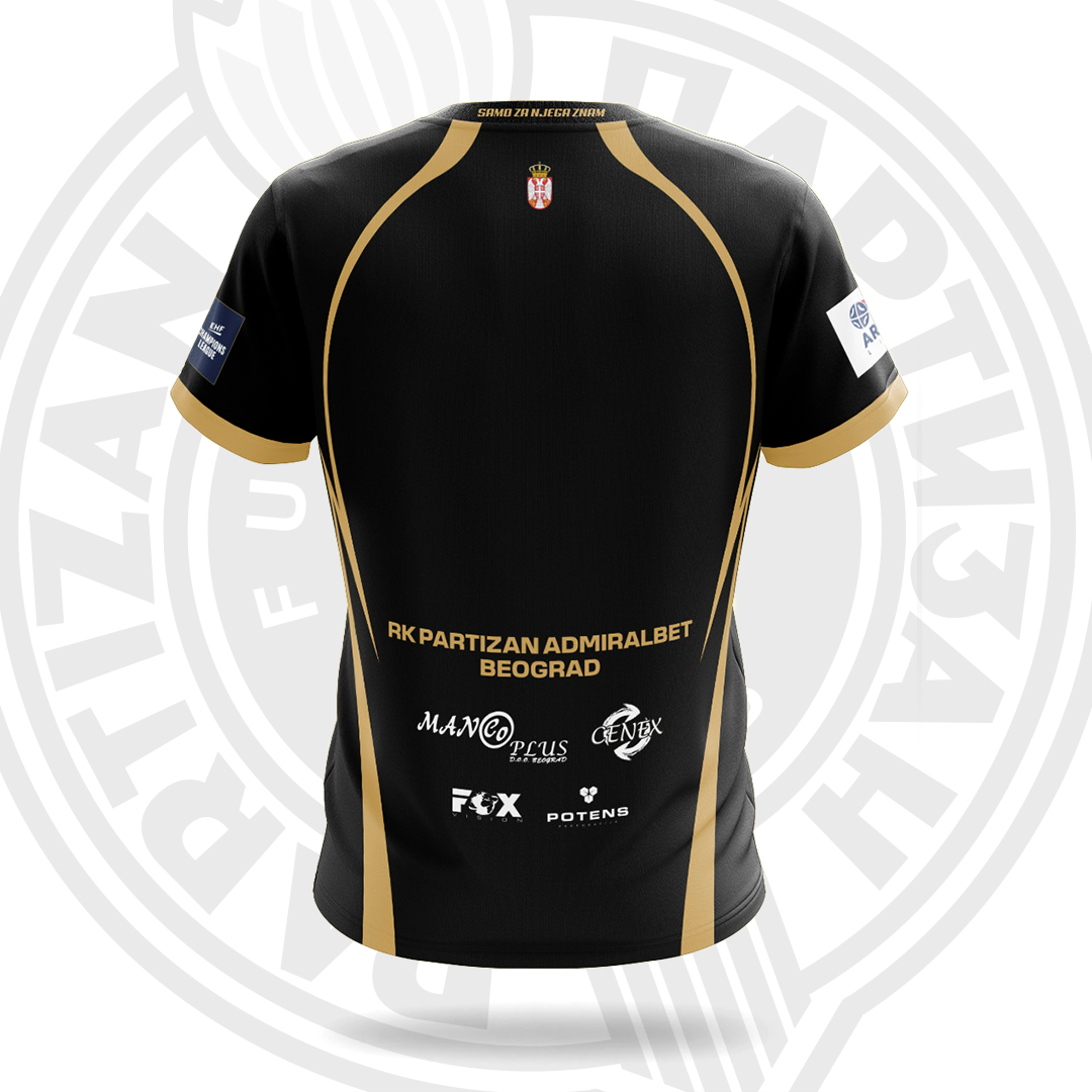PARTIZAN HANDBALL JERSEY (BLACK) - Image 2