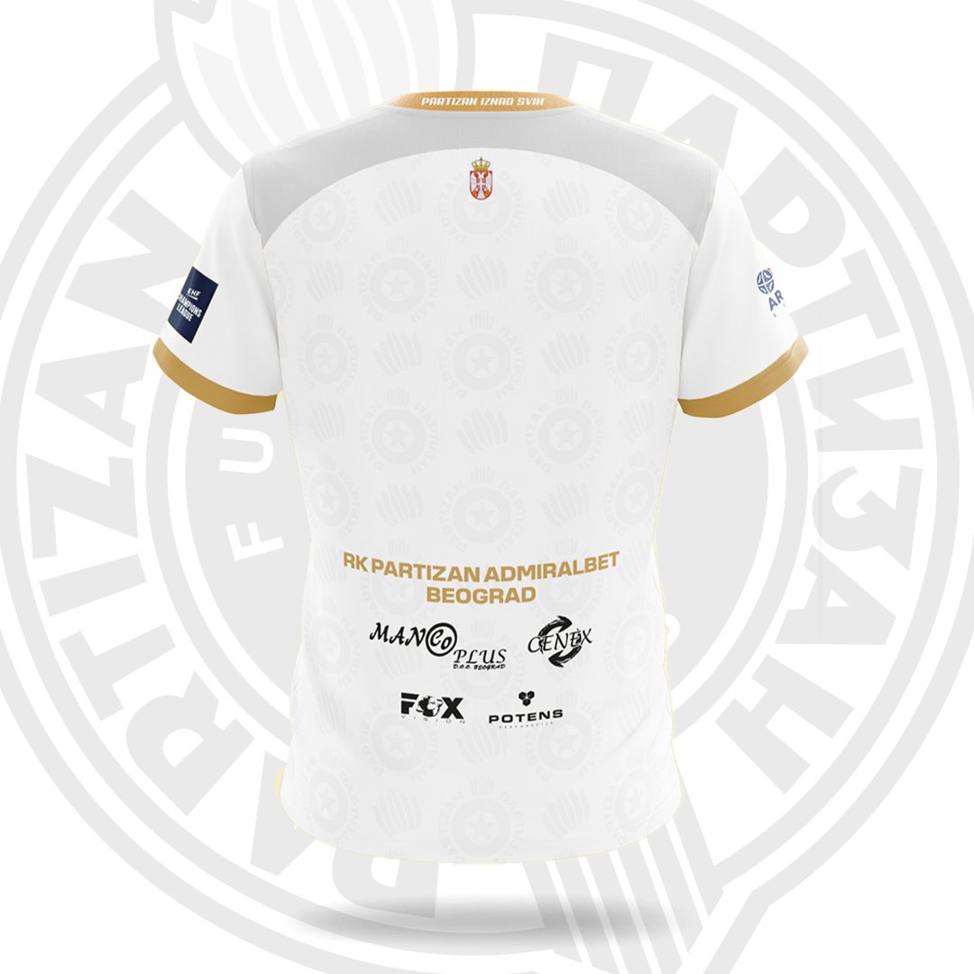 PARTIZAN HANDBALL KIDS JERSEY (WHITE) - Image 2
