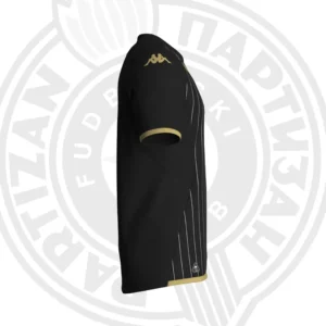 KAPPA CRNO-ZLATNA MAJICA SA PRUGAMA